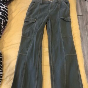 PacSun Olive Wide Leg Cargo Pants
